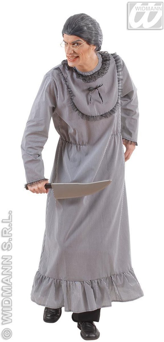 Bejaard Kostuum | Gekke Grootmoeder Insane Grandma Kostuum Man | Medium | Halloween | Verkleedkleding